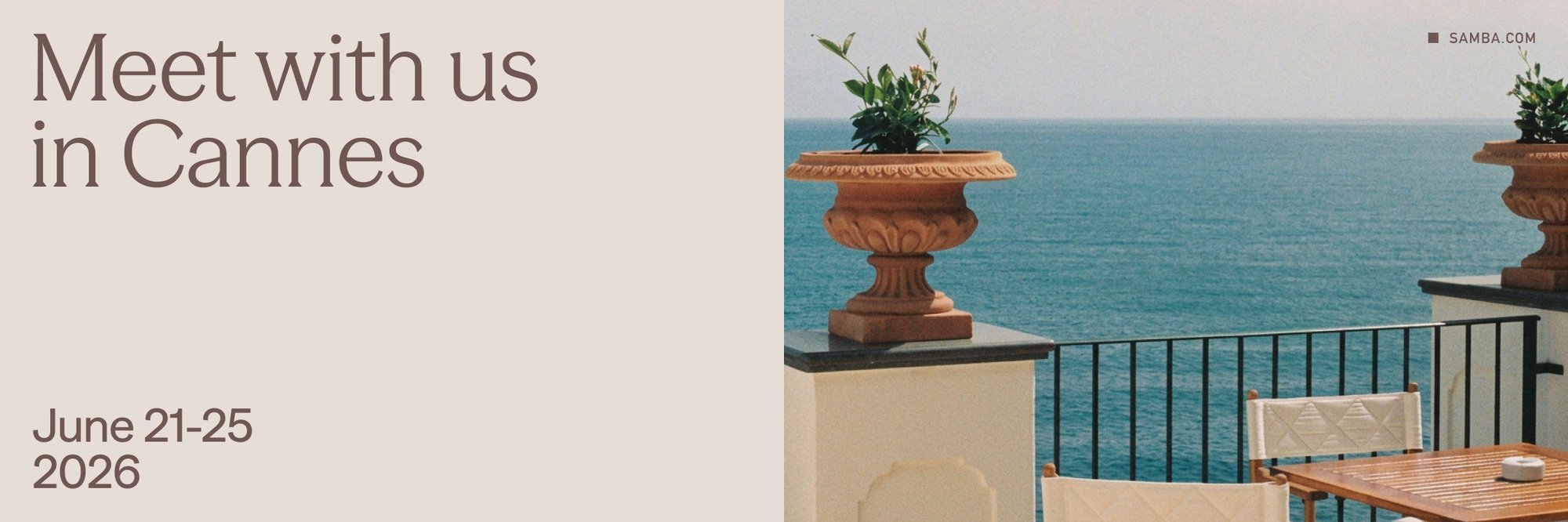 Meet Samba in Cannes